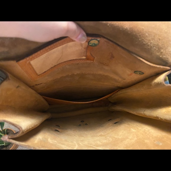 Vintage Repurposed Saddle Messenger Bag - Picture 5 of 5